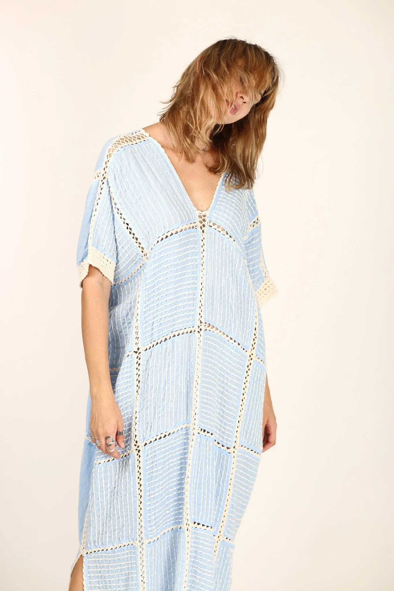 CROCHET EMBROIDERED KAFTAN LUPITA X FREE PEOPLE