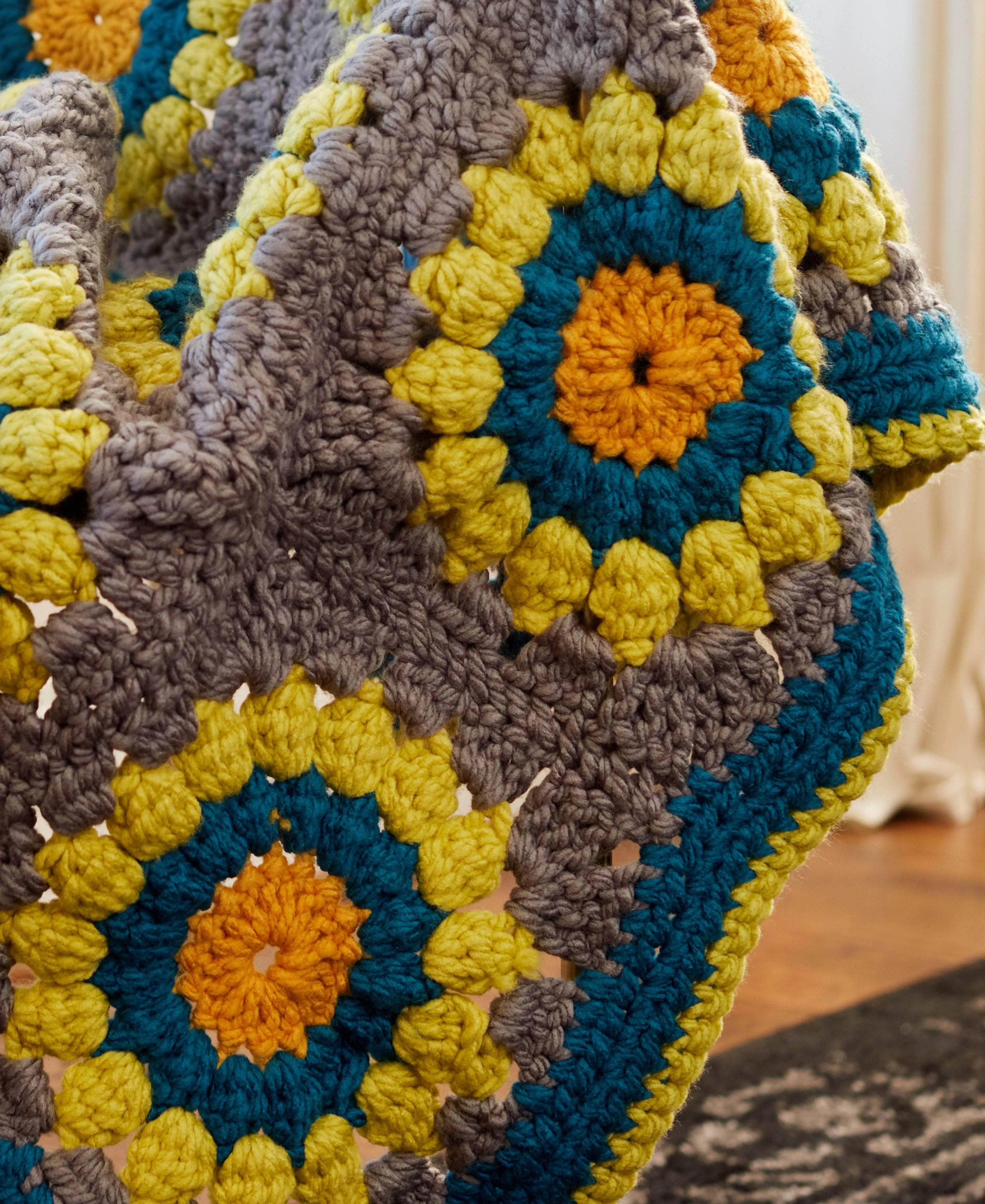 Crochet Motif Throw