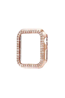 CZ CRYSTAL BUMPER APPLE WATCH BAND | GOLD