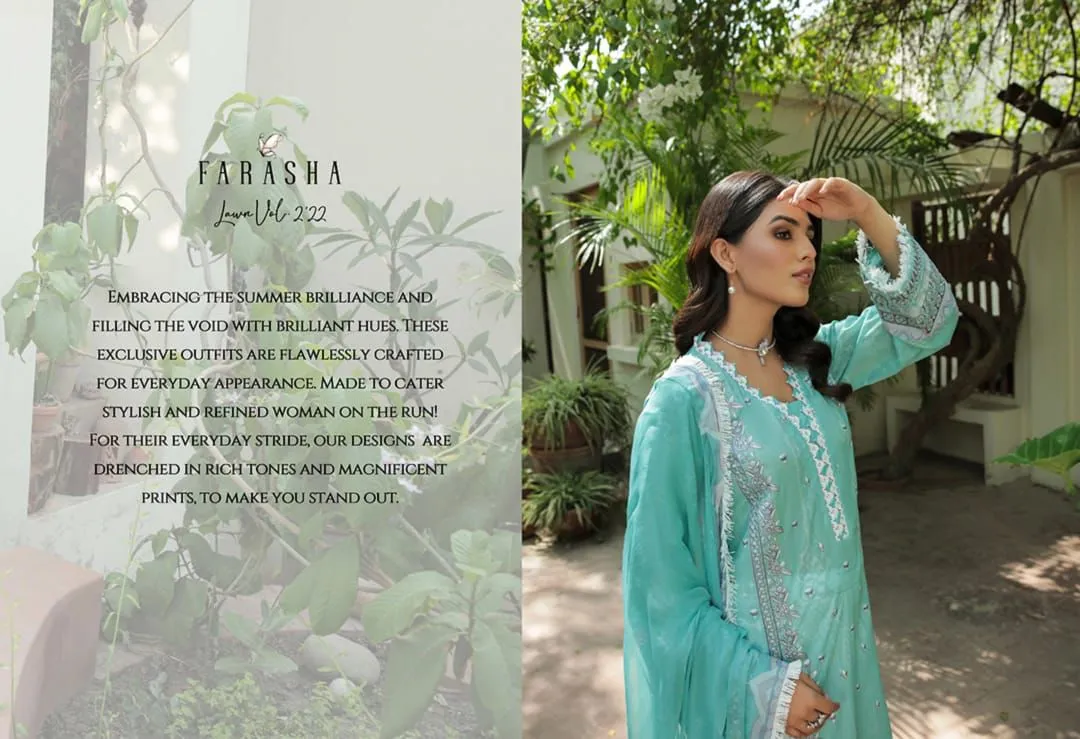 D01 Clary Sage - FARASHA LAWN VOL 2`22