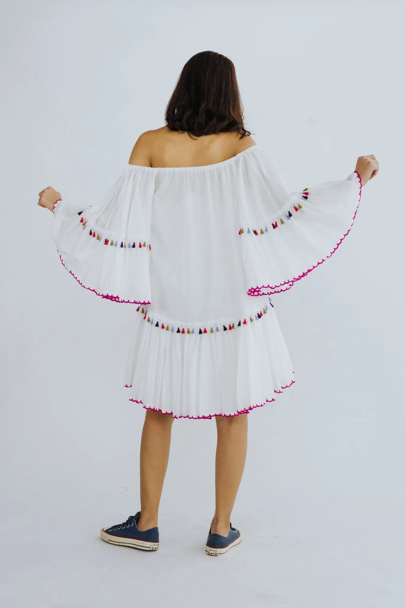 EMBROIDERED DRESS INGRID