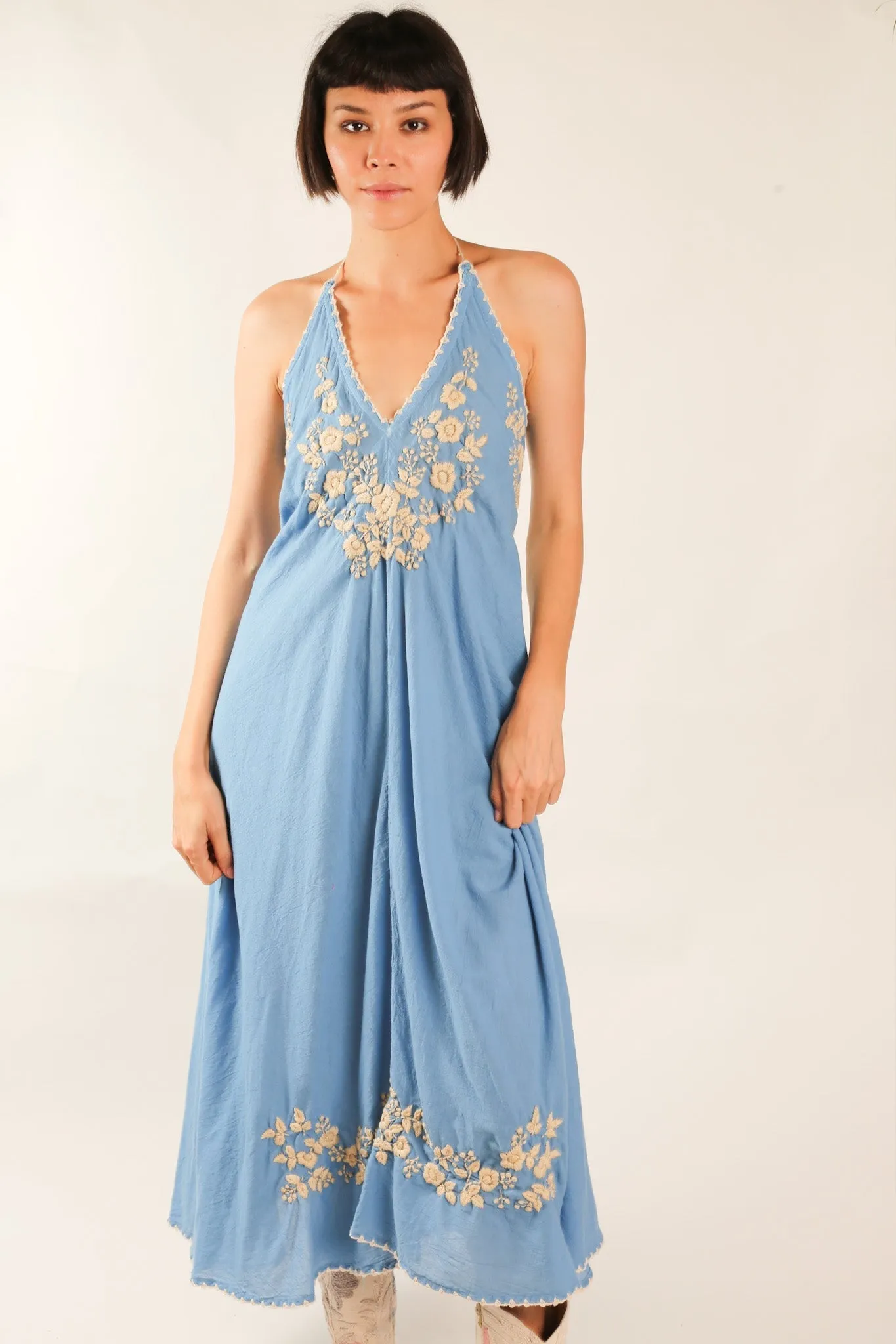 EMBROIDERED KAFTAN DRESS SHERESE