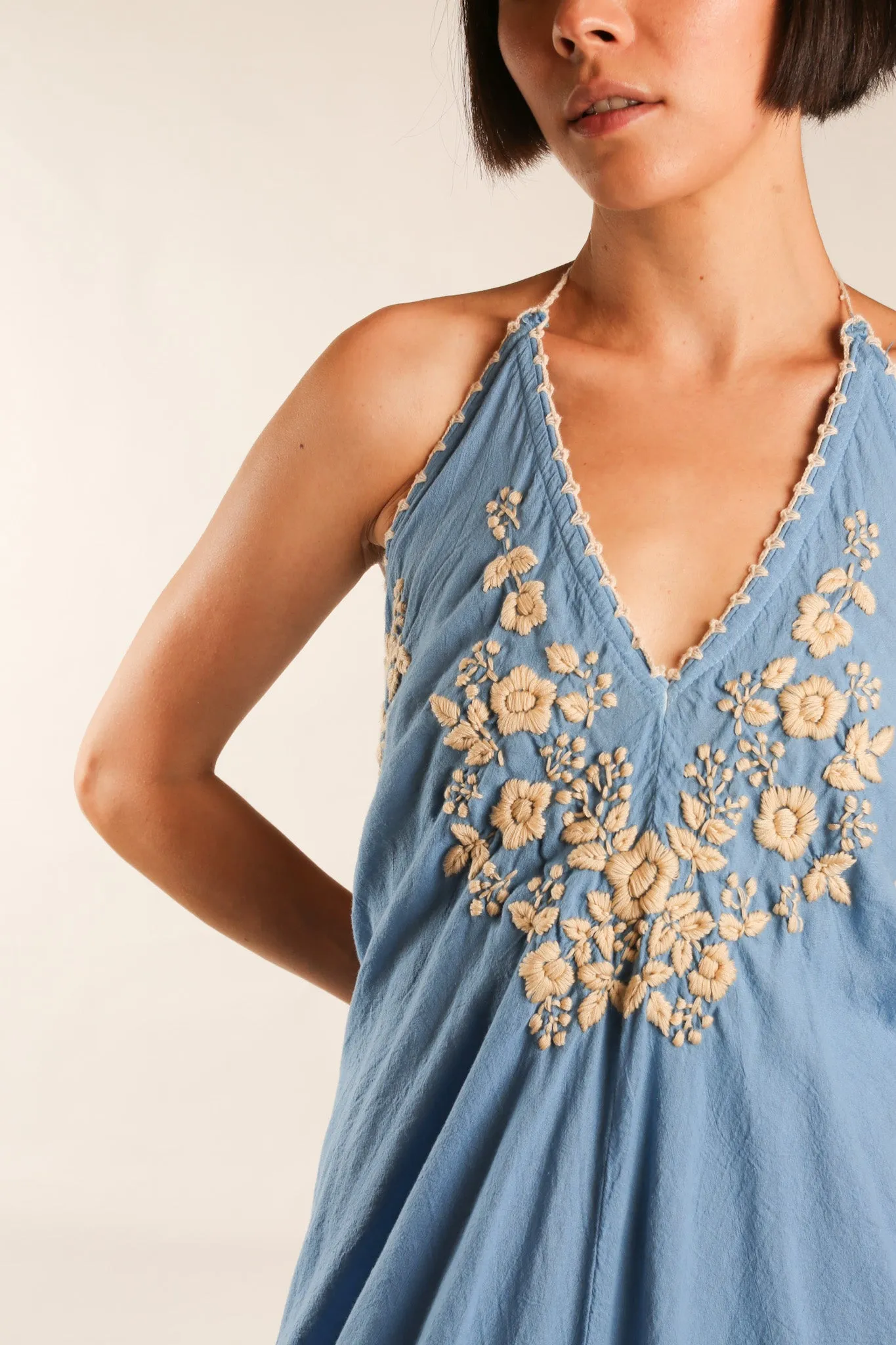 EMBROIDERED KAFTAN DRESS SHERESE