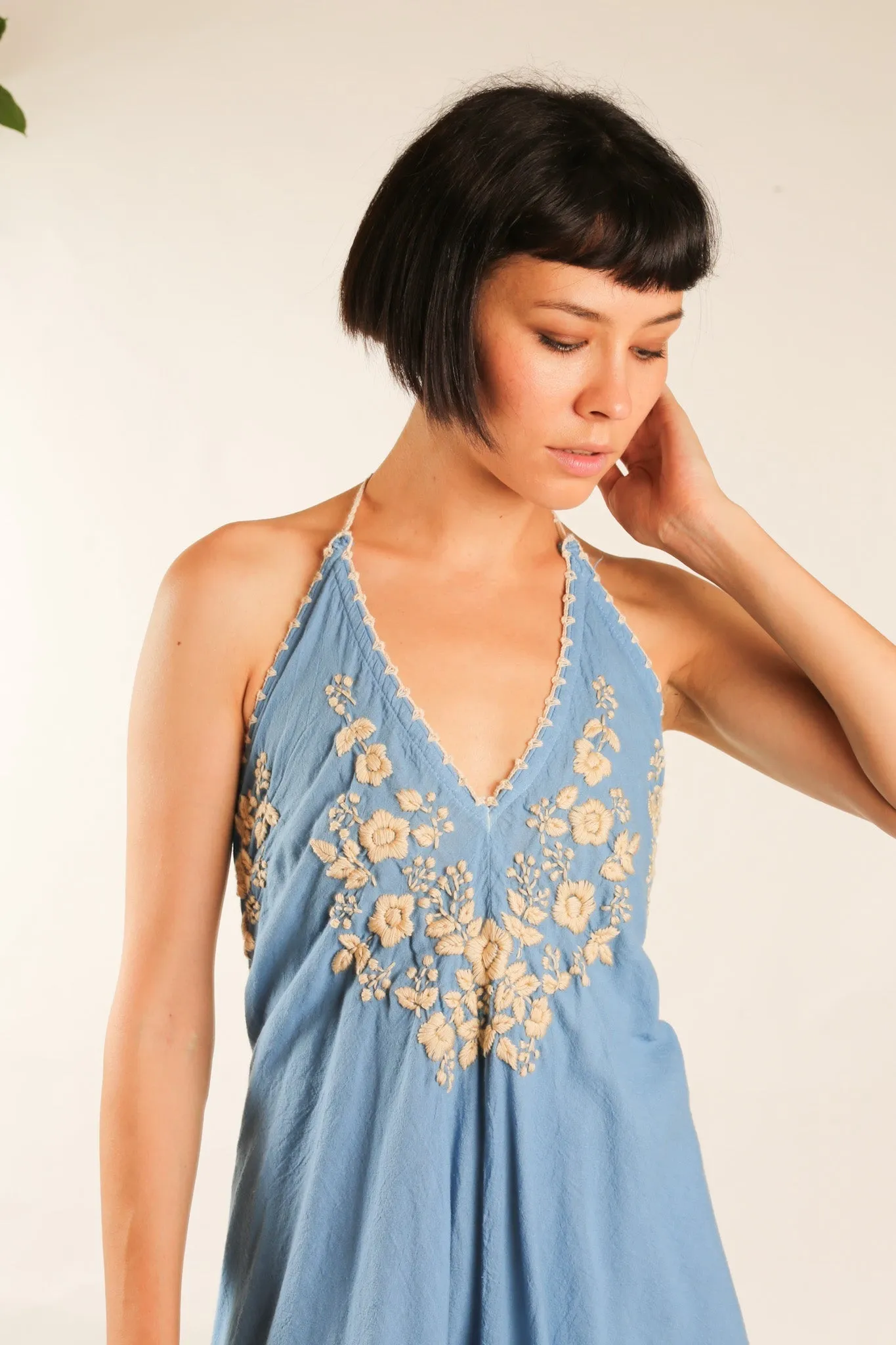 EMBROIDERED KAFTAN DRESS SHERESE