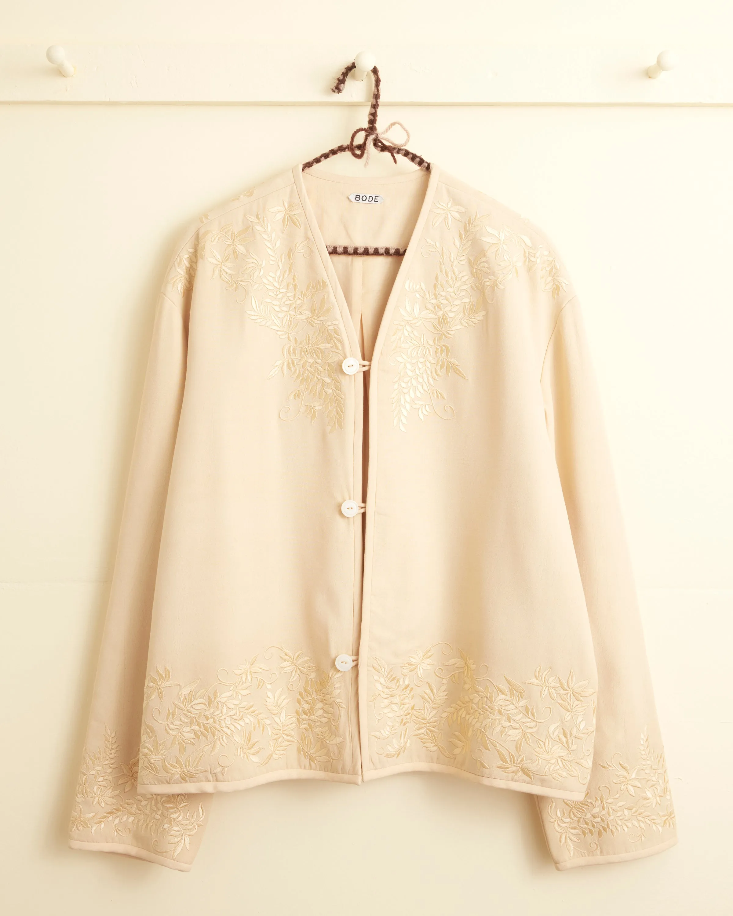 Embroidered Wisteria Liner Jacket