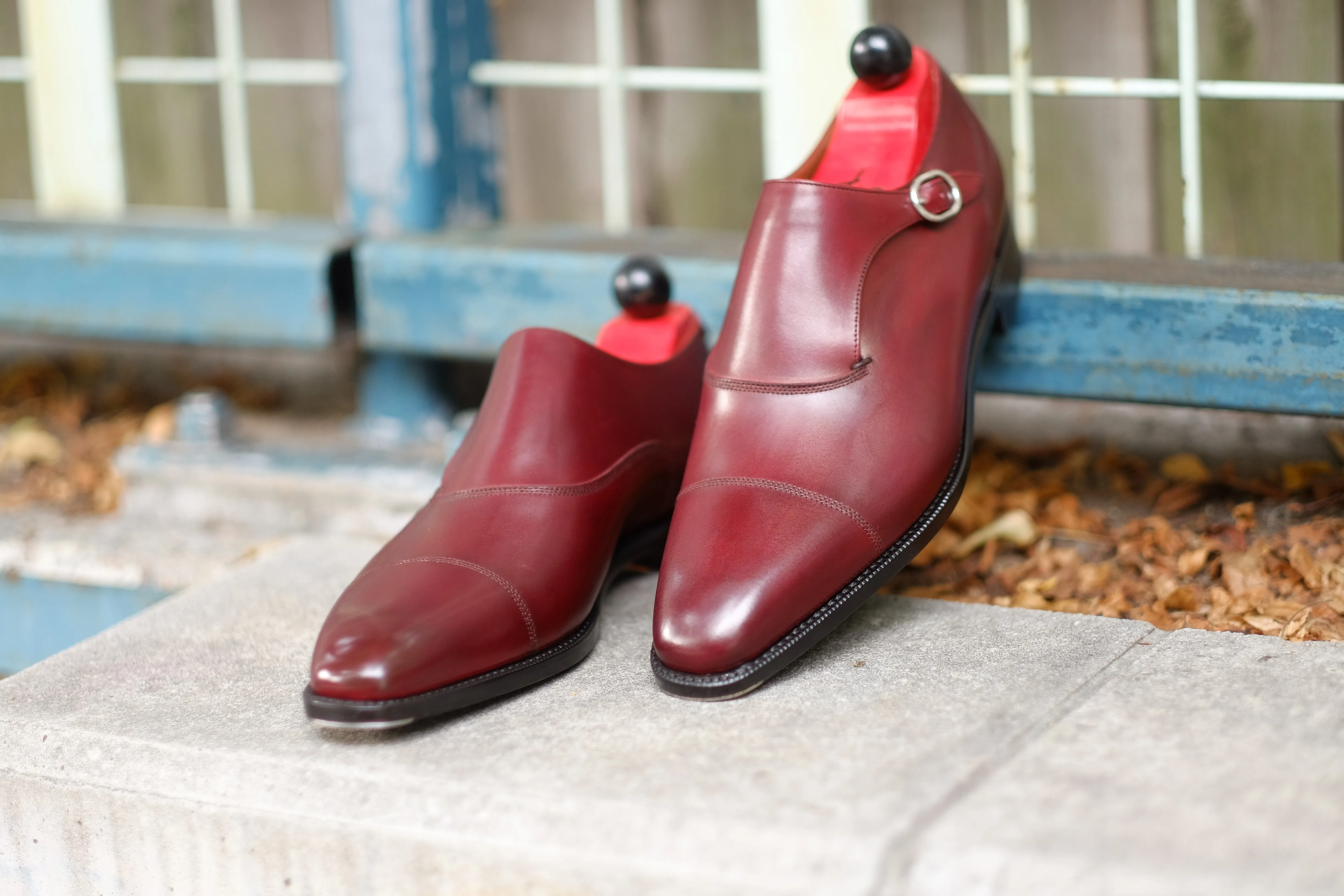 Fauntleroy - MTO - Burgundy Calf - LPB Last - Single Leather Sole