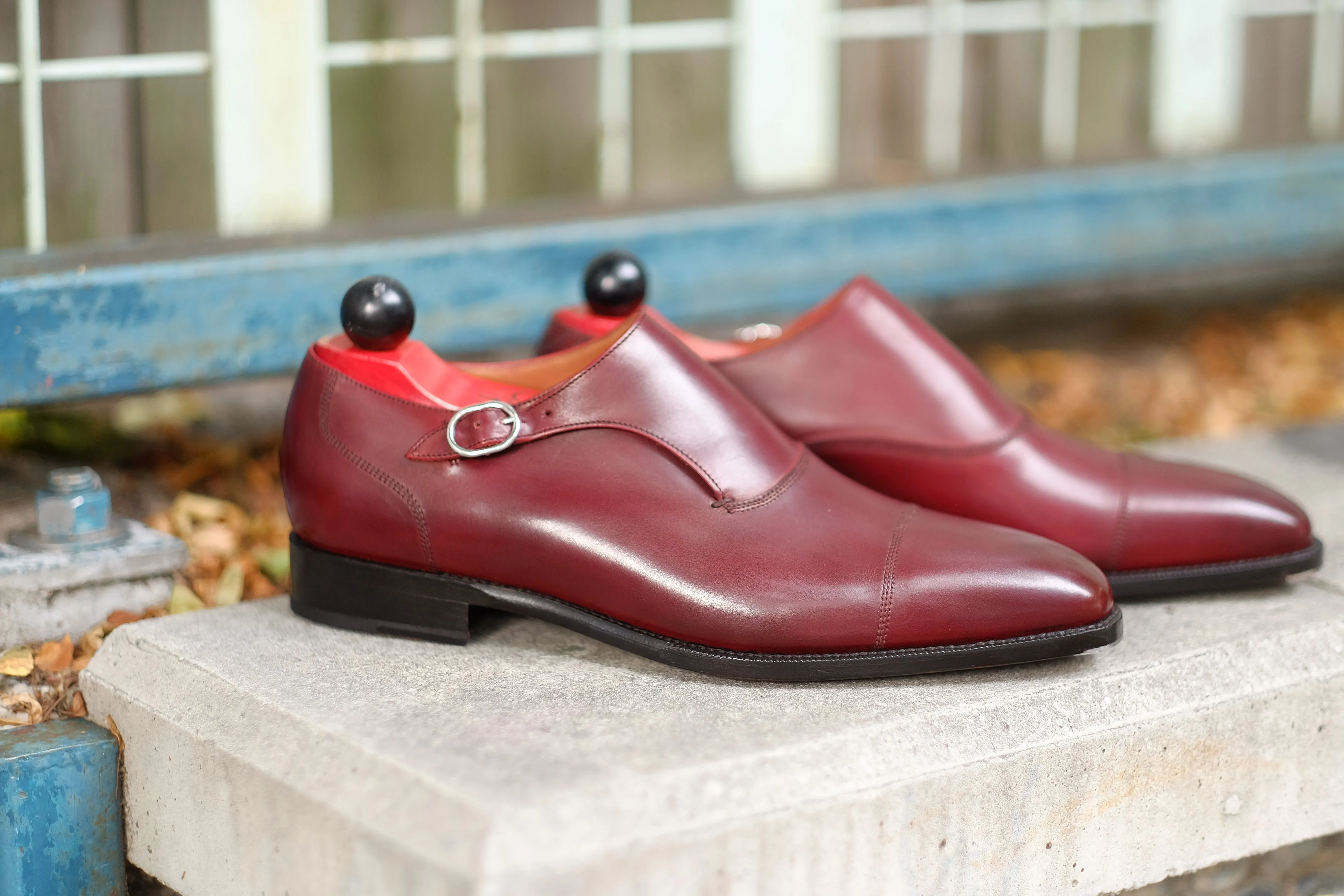 Fauntleroy - MTO - Burgundy Calf - LPB Last - Single Leather Sole