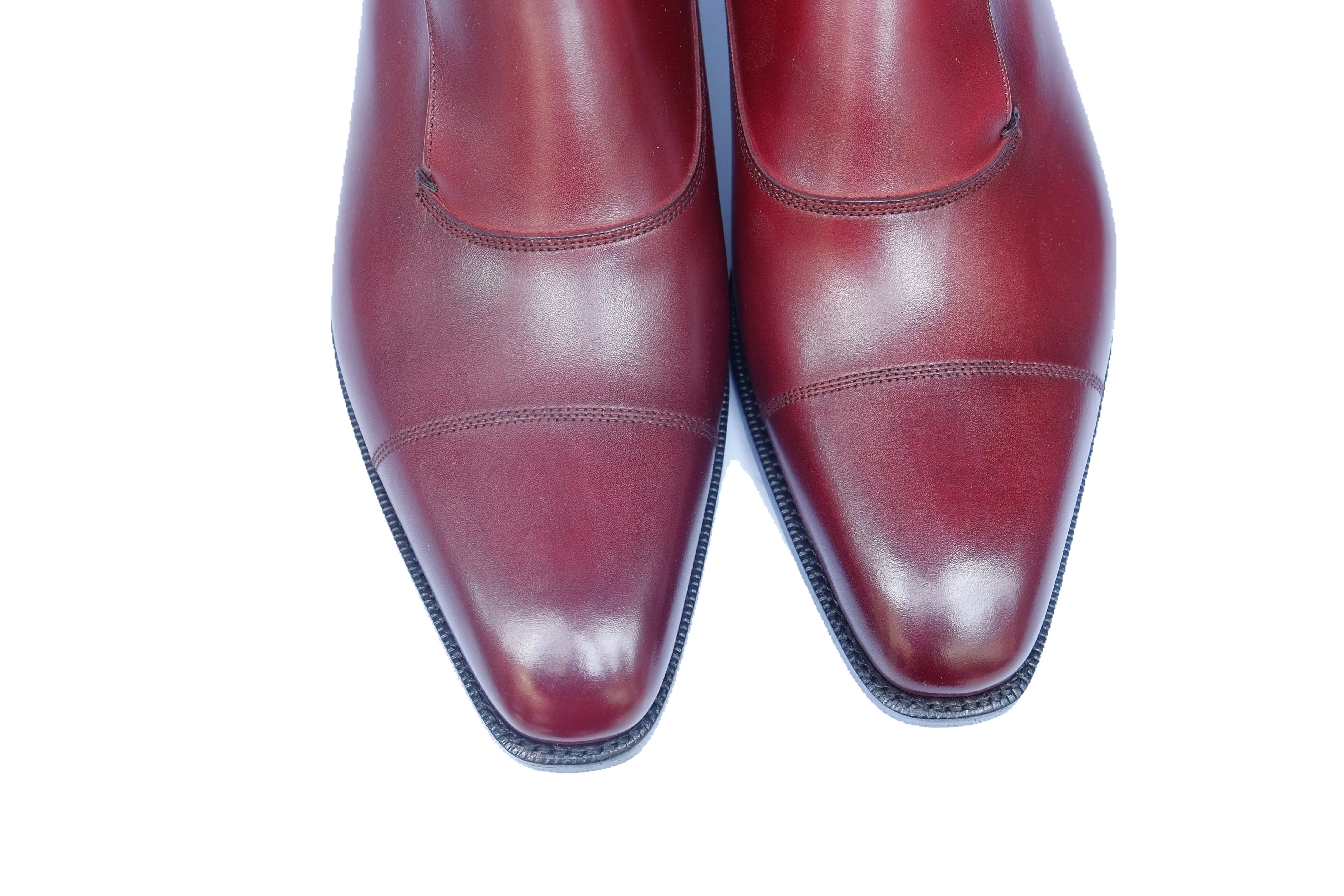 Fauntleroy - MTO - Burgundy Calf - LPB Last - Single Leather Sole