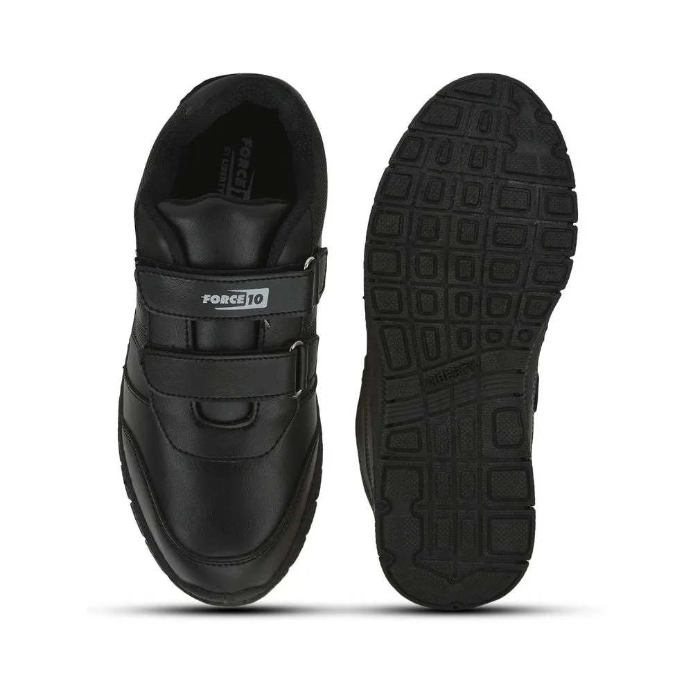 Force 10 By Liberty Kids GOLA-SCHV Black School Non Lacing Shoes