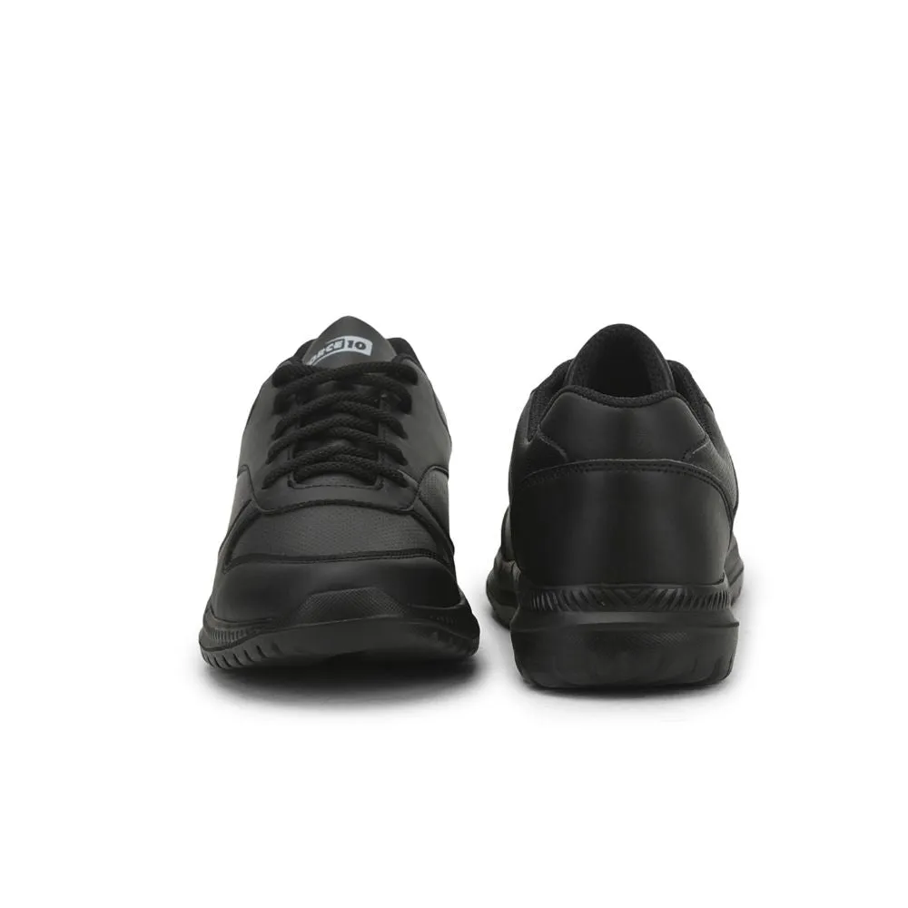 Force 10 School Lacing Shoes For Kids (Black) SKOLPRO-L By Liberty