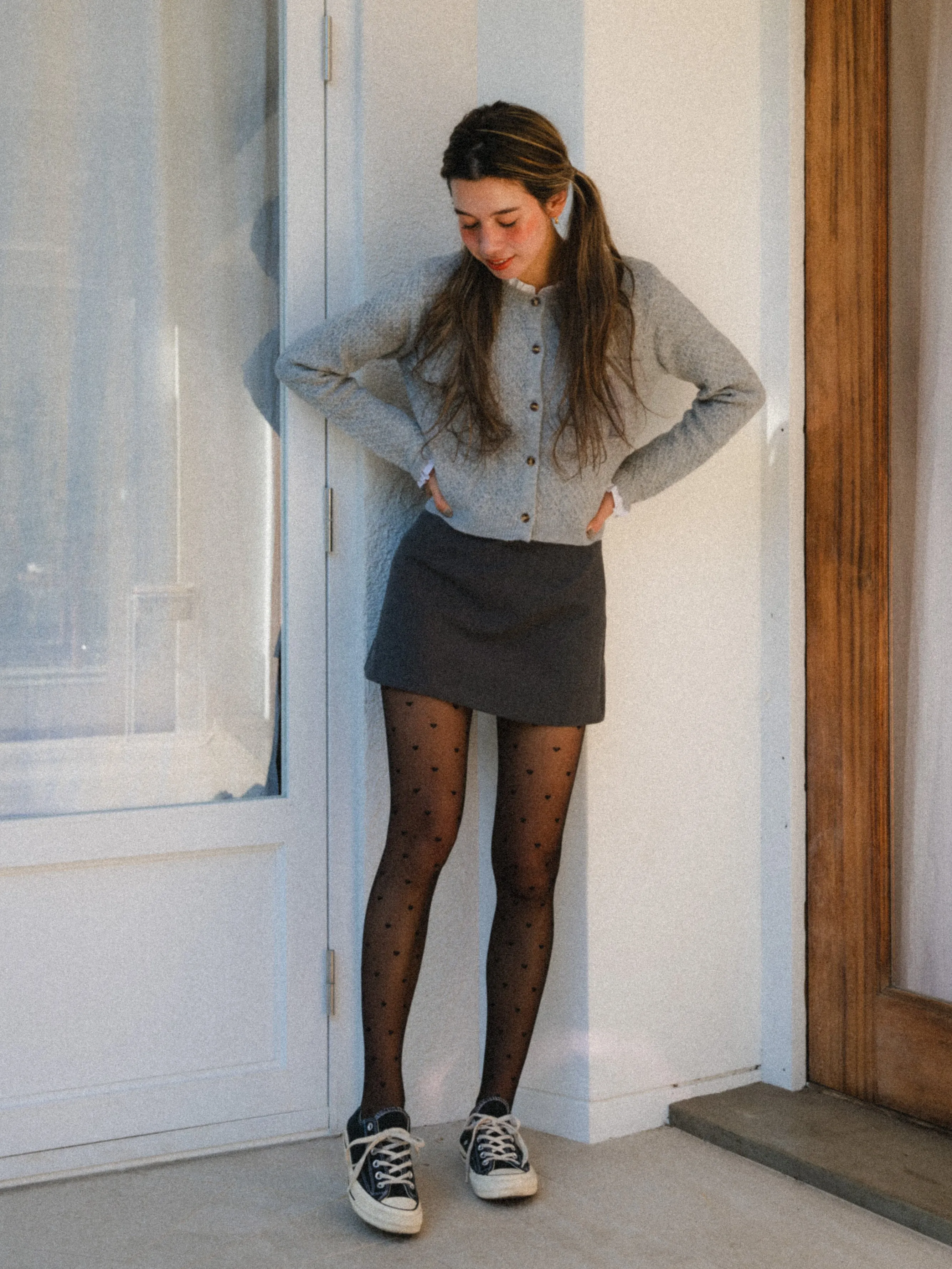 Forever Gray Mini Skirt