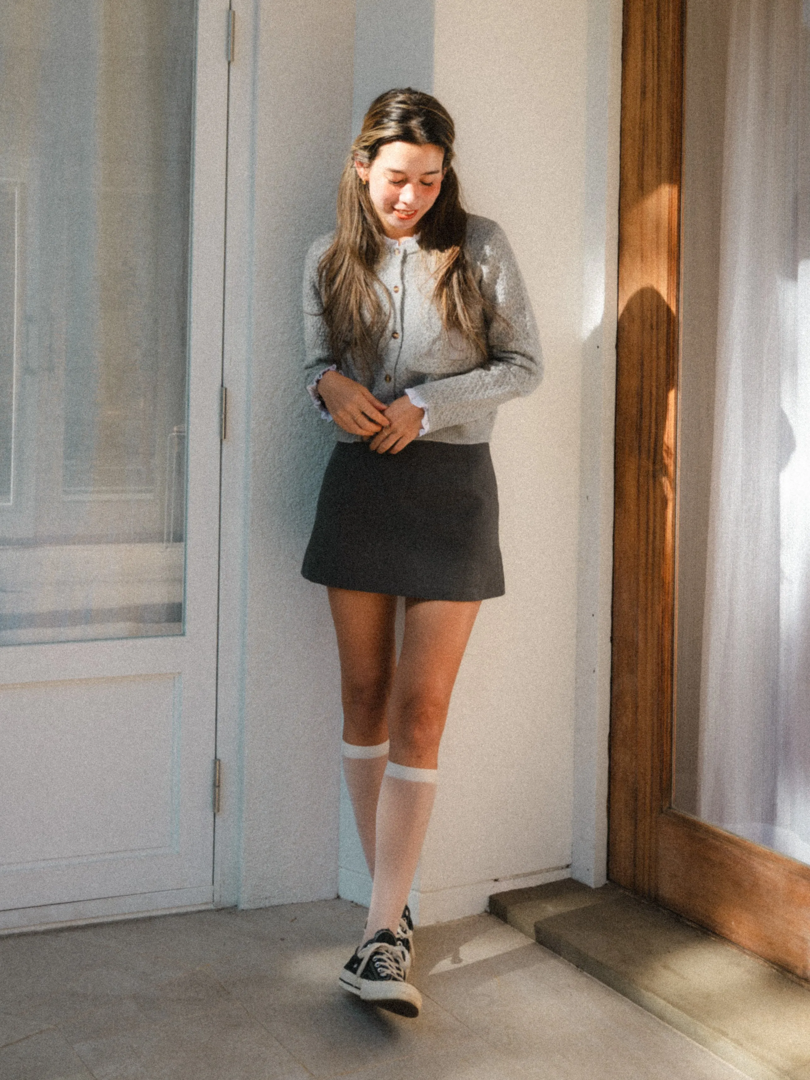 Forever Gray Mini Skirt