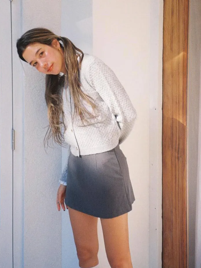 Forever Gray Mini Skirt