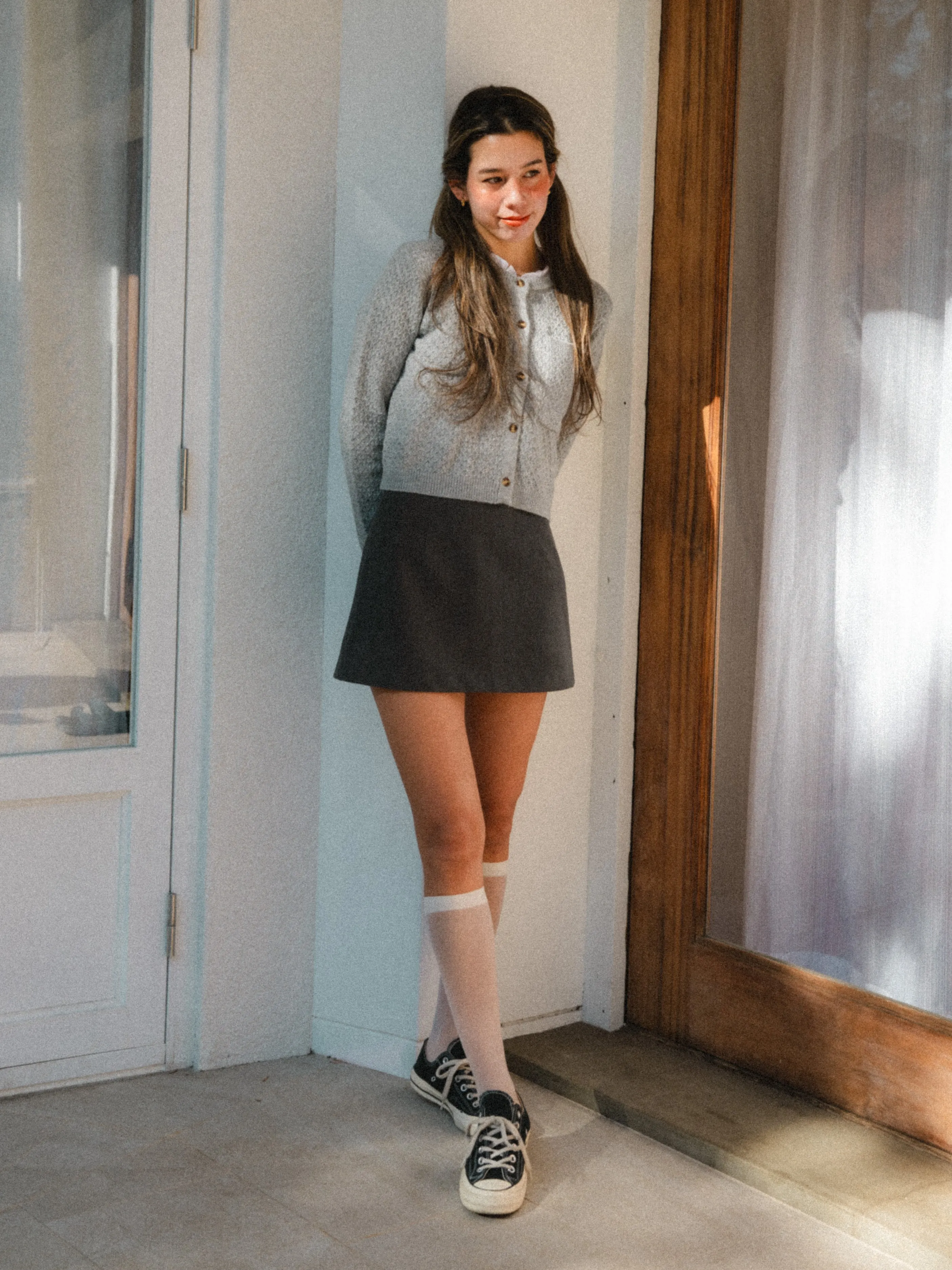 Forever Gray Mini Skirt