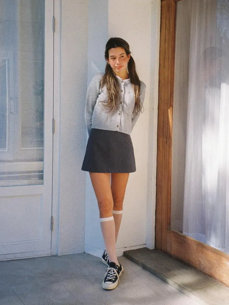 Forever Gray Mini Skirt