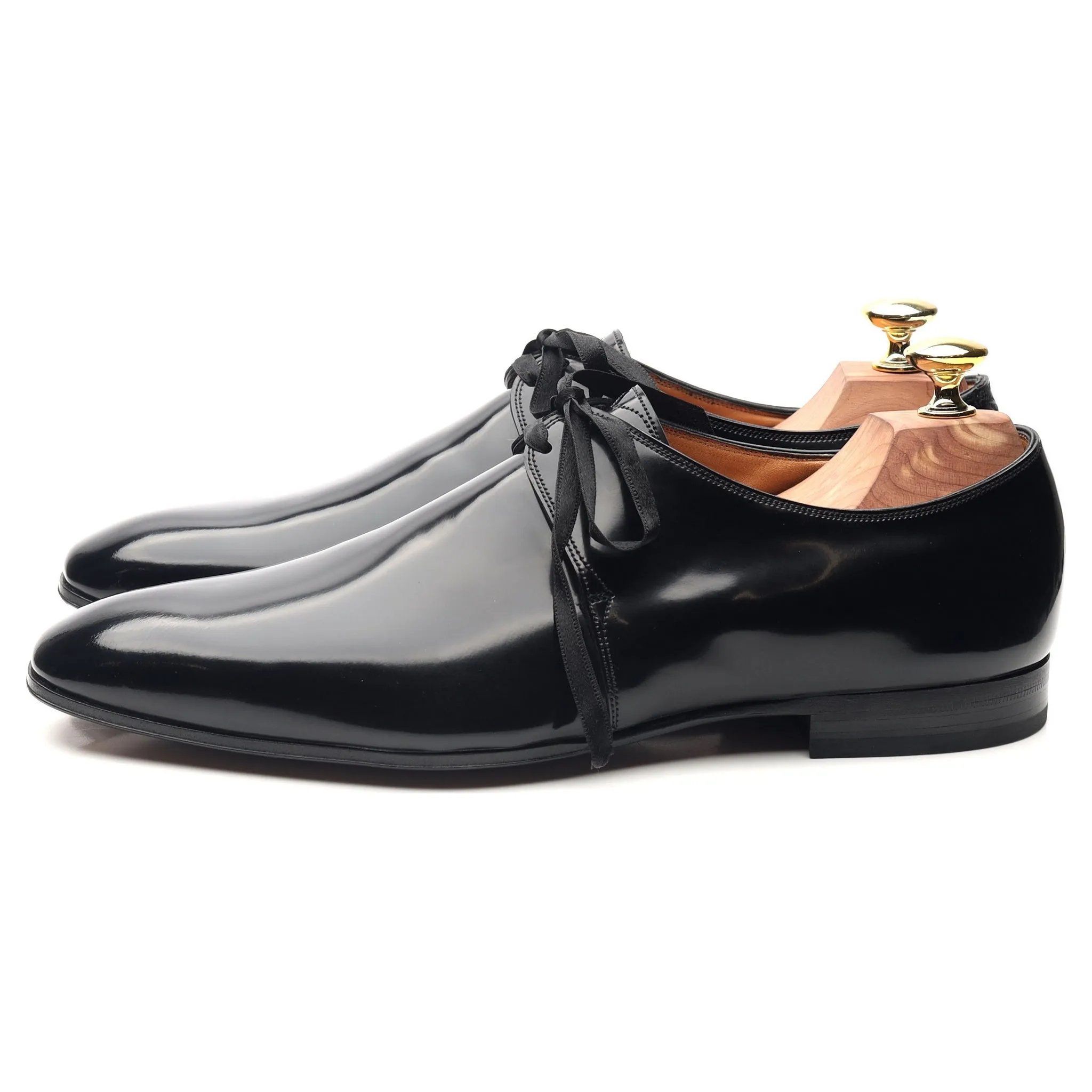 'Forsythe' Black Patent Leather Evening Derby 7.5 E