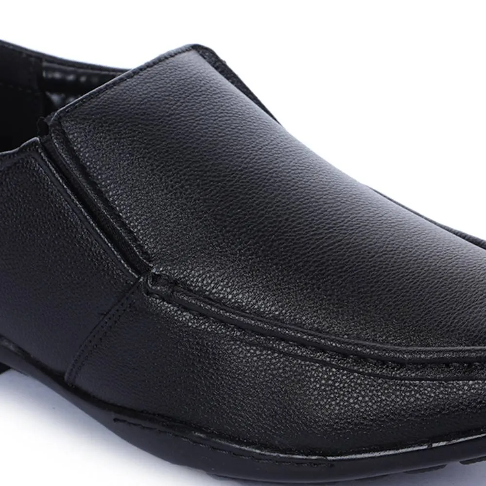 Fortune (Black) Classic Loafer Shoes For Men A8-02 By Liberty