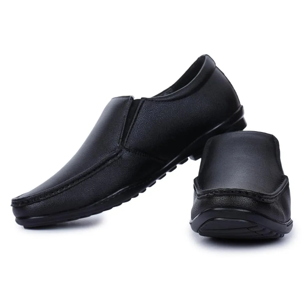 Fortune (Black) Classic Loafer Shoes For Men A8-02 By Liberty