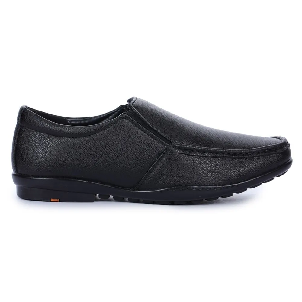 Fortune (Black) Classic Loafer Shoes For Men A8-02 By Liberty