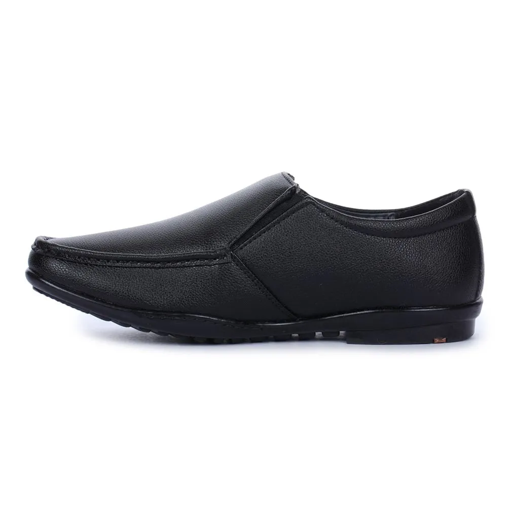 Fortune (Black) Classic Loafer Shoes For Men A8-02 By Liberty