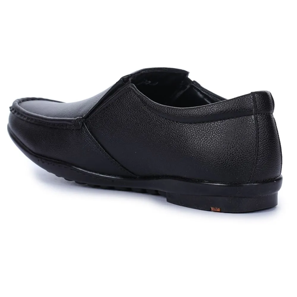 Fortune (Black) Classic Loafer Shoes For Men A8-02 By Liberty