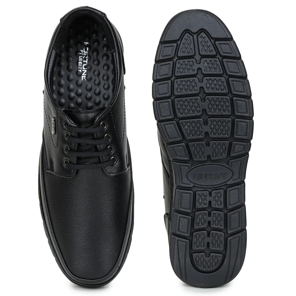 Fortune (Black) Formal Lace Up Shoes For Men ER-35 By Liberty