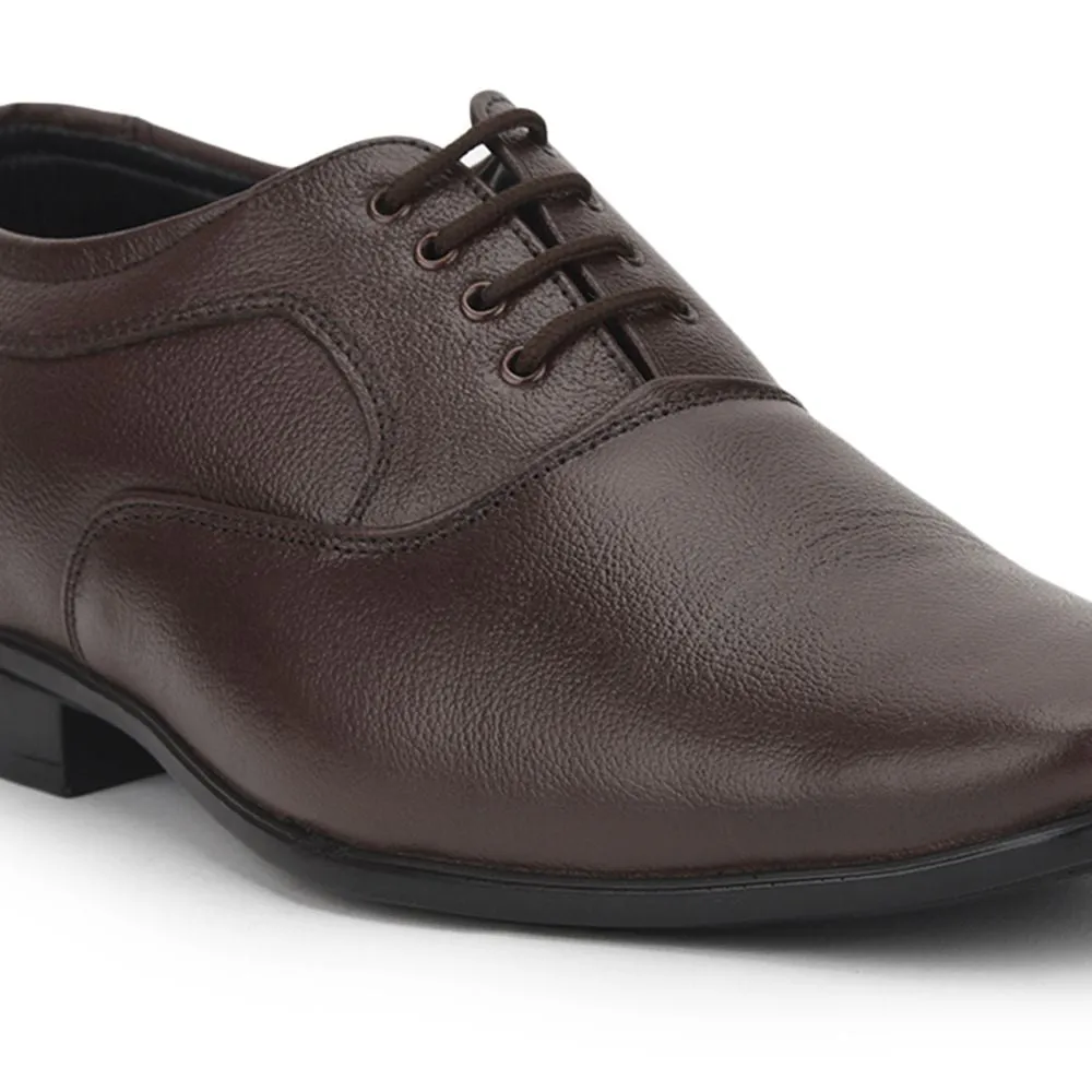 Fortune (Brown) Formal Lace Up Derby Shoes For Men Hll-1 By Liberty