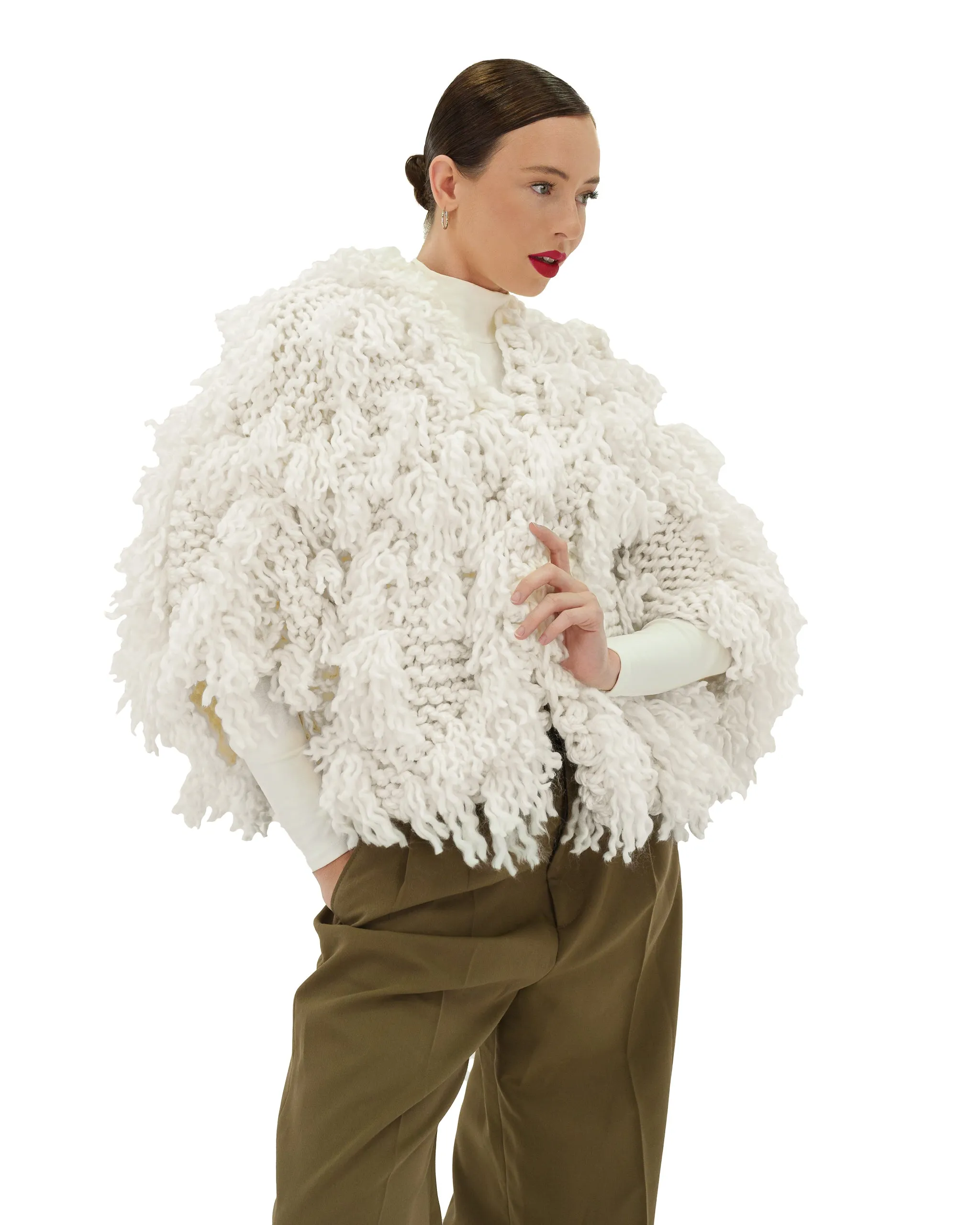 Fur Style Cardigan