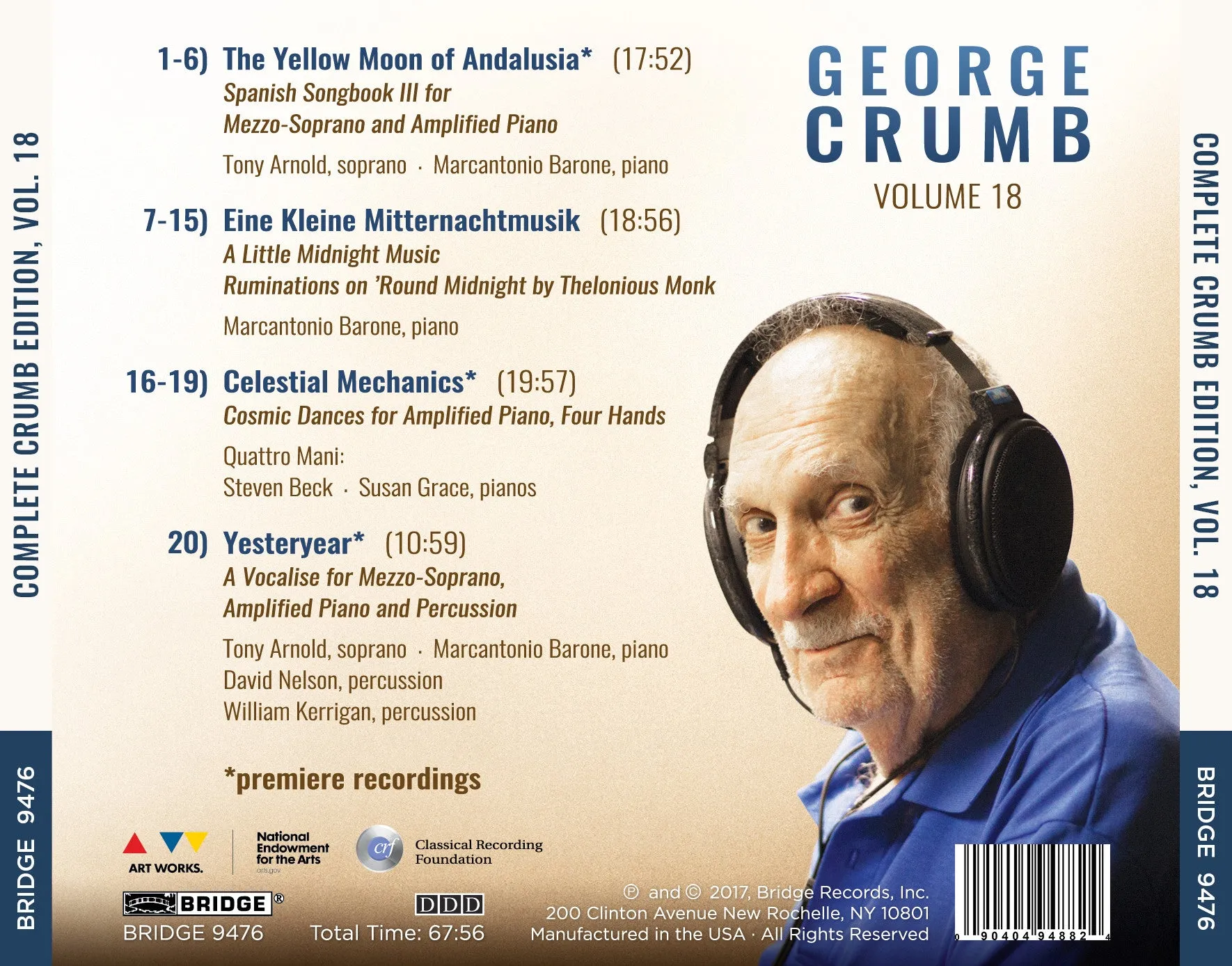 George Crumb Edition: Vol. 18 <br> BRIDGE 9476