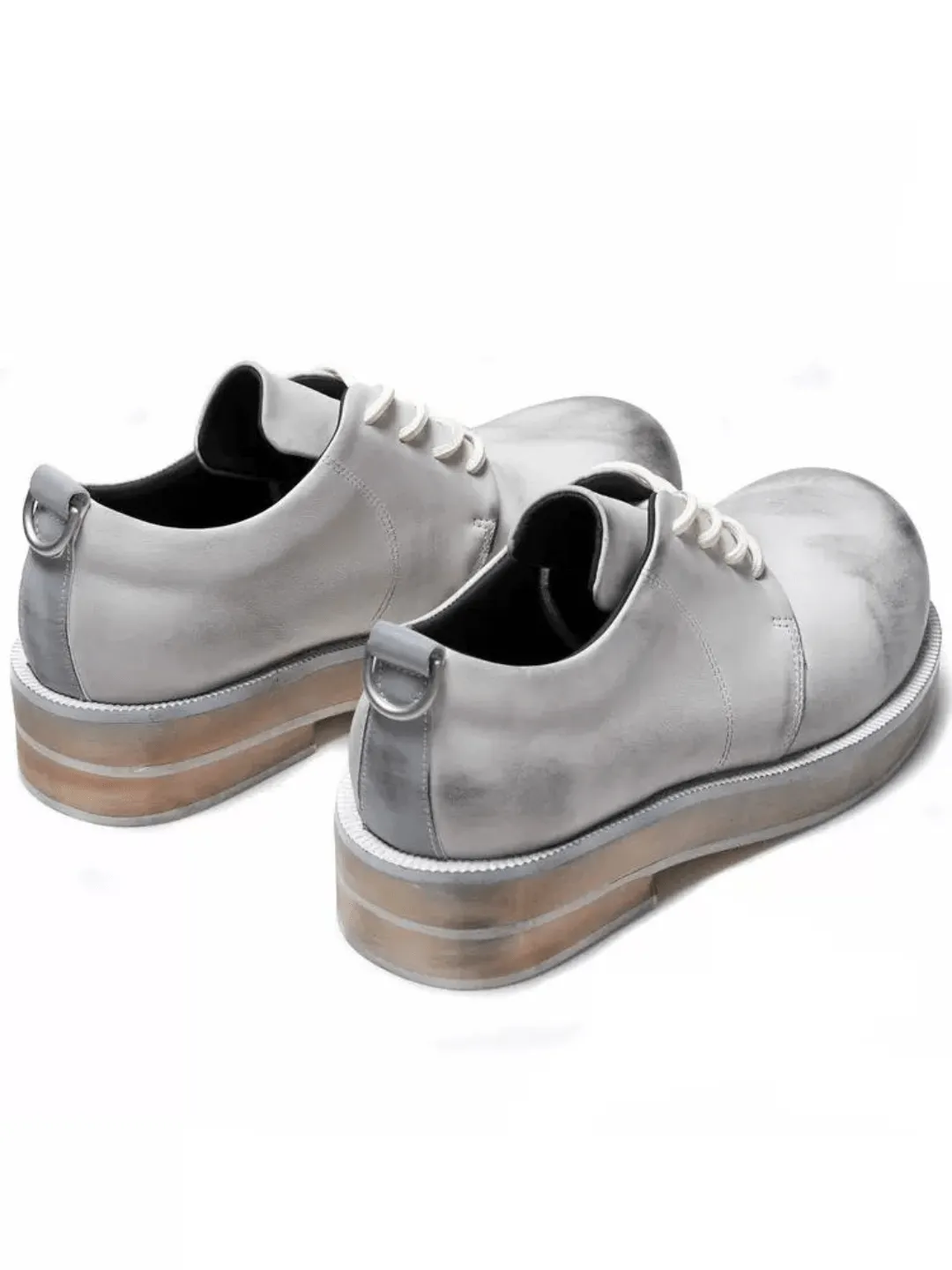 Gray and white Derby shoes na1193