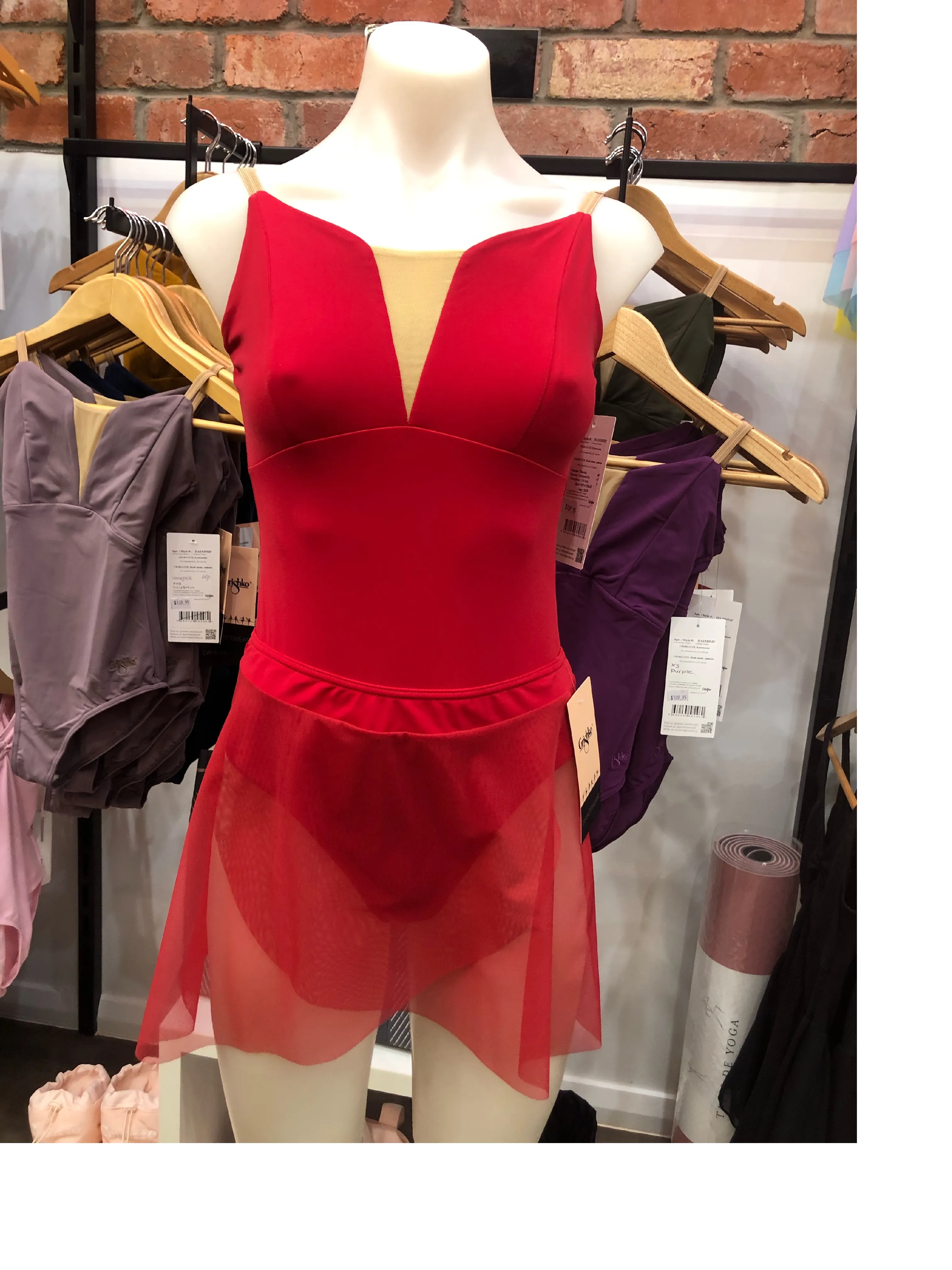 Grishko charlotte LEOTARD DA1930- Red- new  just arrived