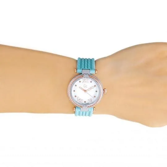 Womens Quartz Analog Watch from Guess Collection, Model Y18008L1 with Durable Silicone Strap