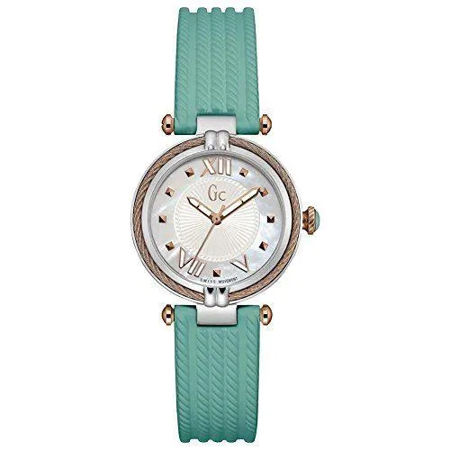 Womens Quartz Analog Watch from Guess Collection, Model Y18008L1 with Durable Silicone Strap