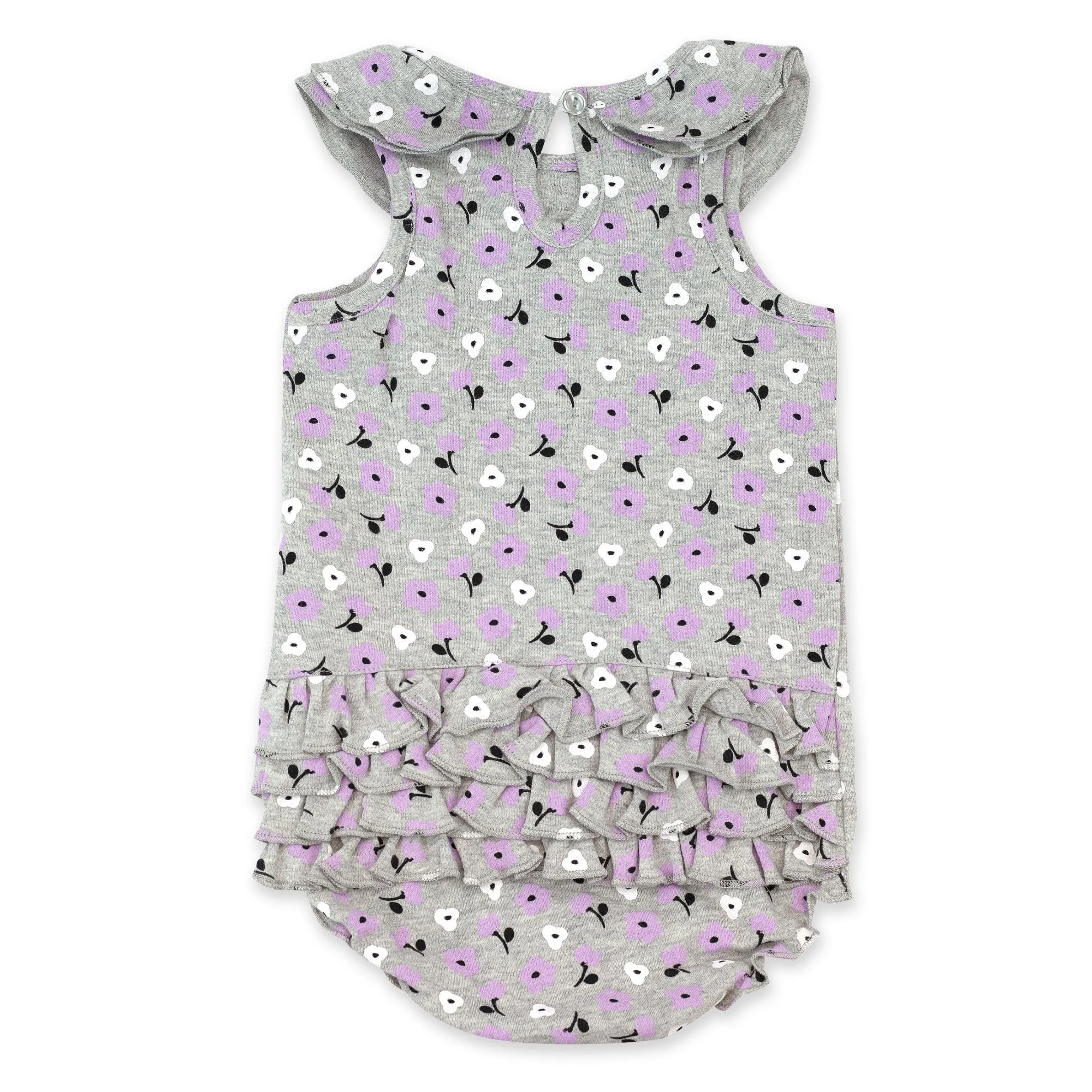 Heather Primrose Organic Cotton Ruffle Romper