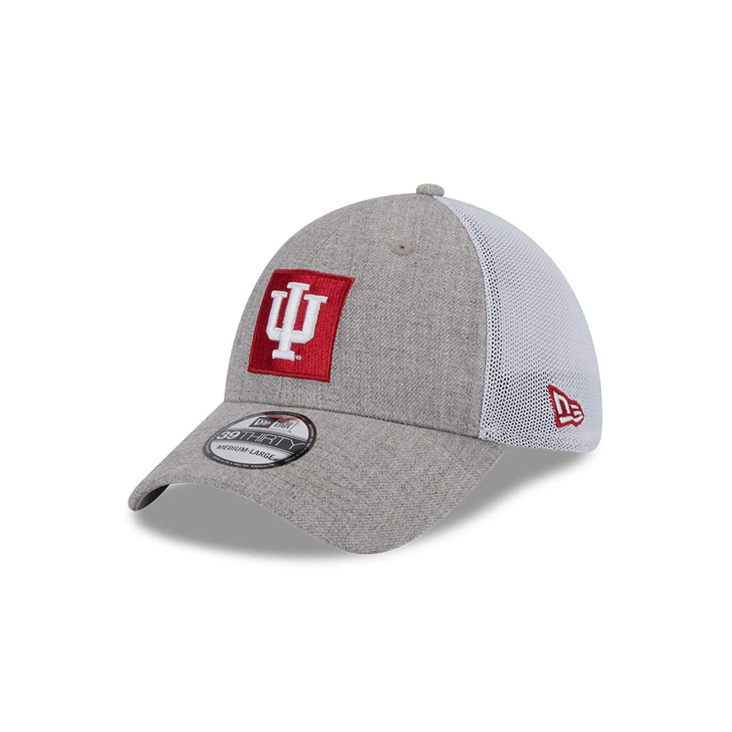 Indiana Hoosiers Primary Logo Heathered Mesh Back Flex Hat