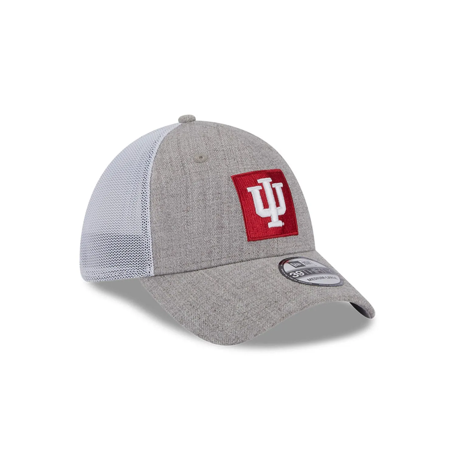 Indiana Hoosiers Primary Logo Heathered Mesh Back Flex Hat