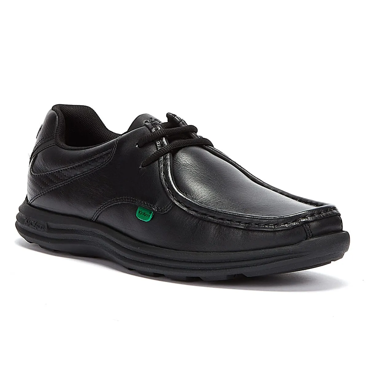 Kickers Reasan Lace Mens Black Leather Shoes