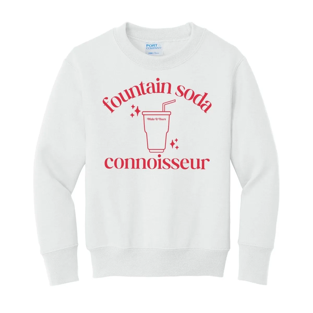 Kids Make It Yours™ 'Fountain Soda Connoisseur' Crewneck Sweatshirt