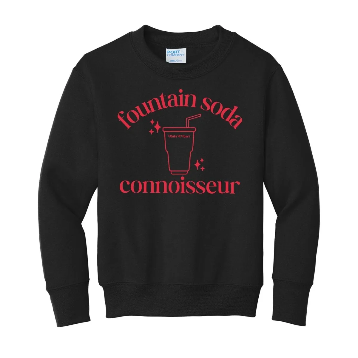 Kids Make It Yours™ 'Fountain Soda Connoisseur' Crewneck Sweatshirt