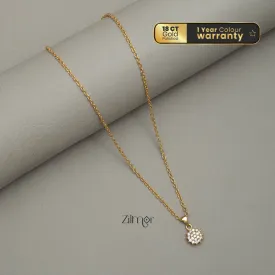 KJ101179  -Simple pendant Necklace