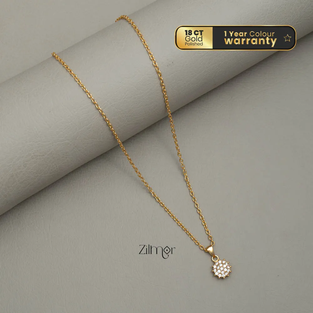 KJ101179  -Simple pendant Necklace