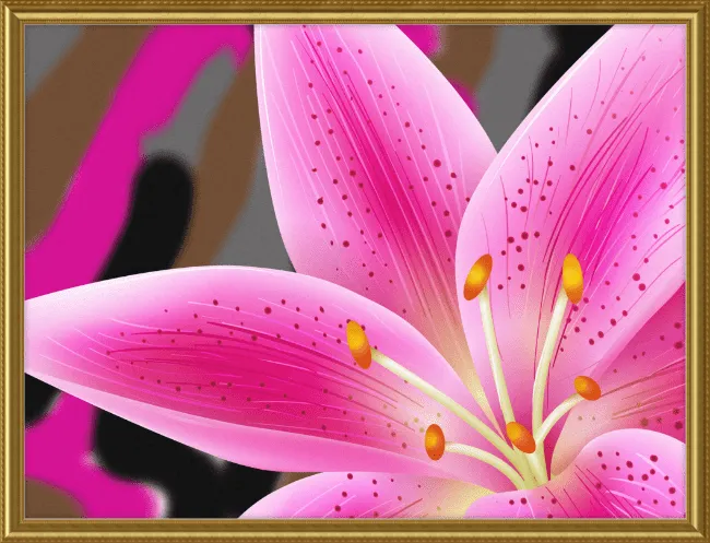 Lily Array Framed Wall Painting