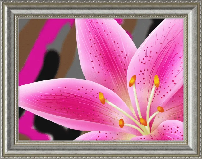 Lily Array Framed Wall Painting