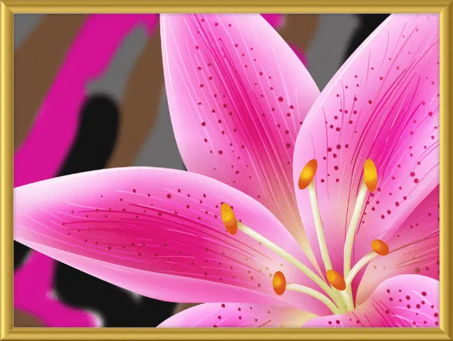 Lily Array Framed Wall Painting