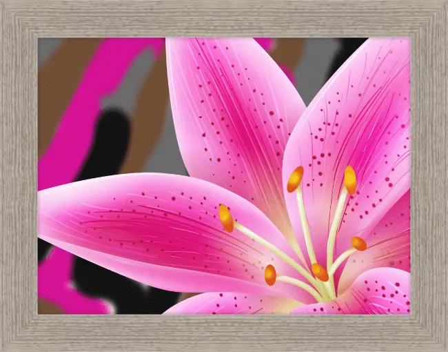 Lily Array Framed Wall Painting