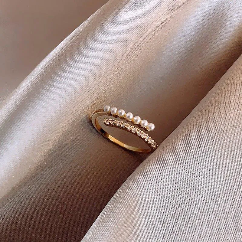 MAC159 Simple Personalized Pearl Ring