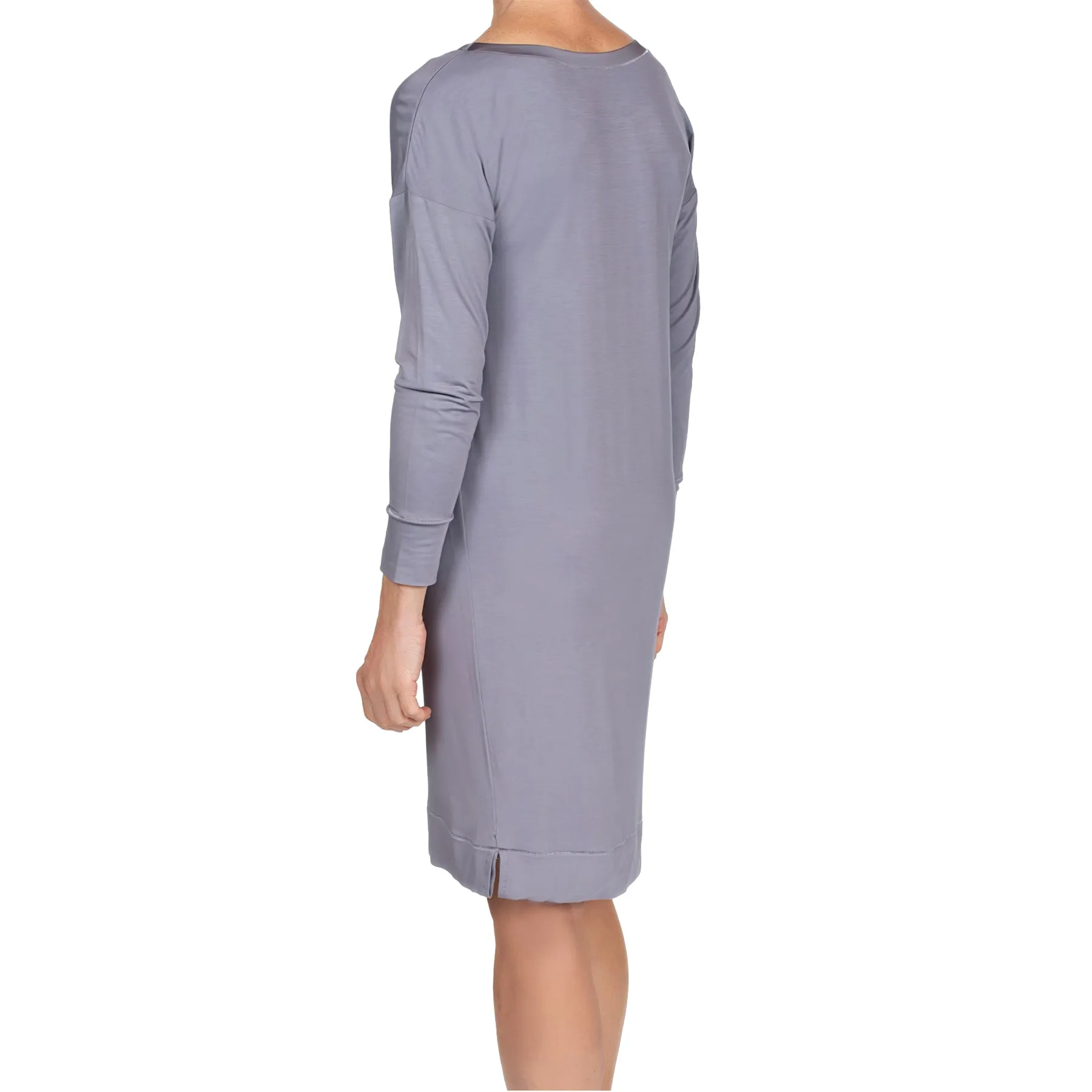 Madison Bamboo Knit Sleepshirt - Iris Gray