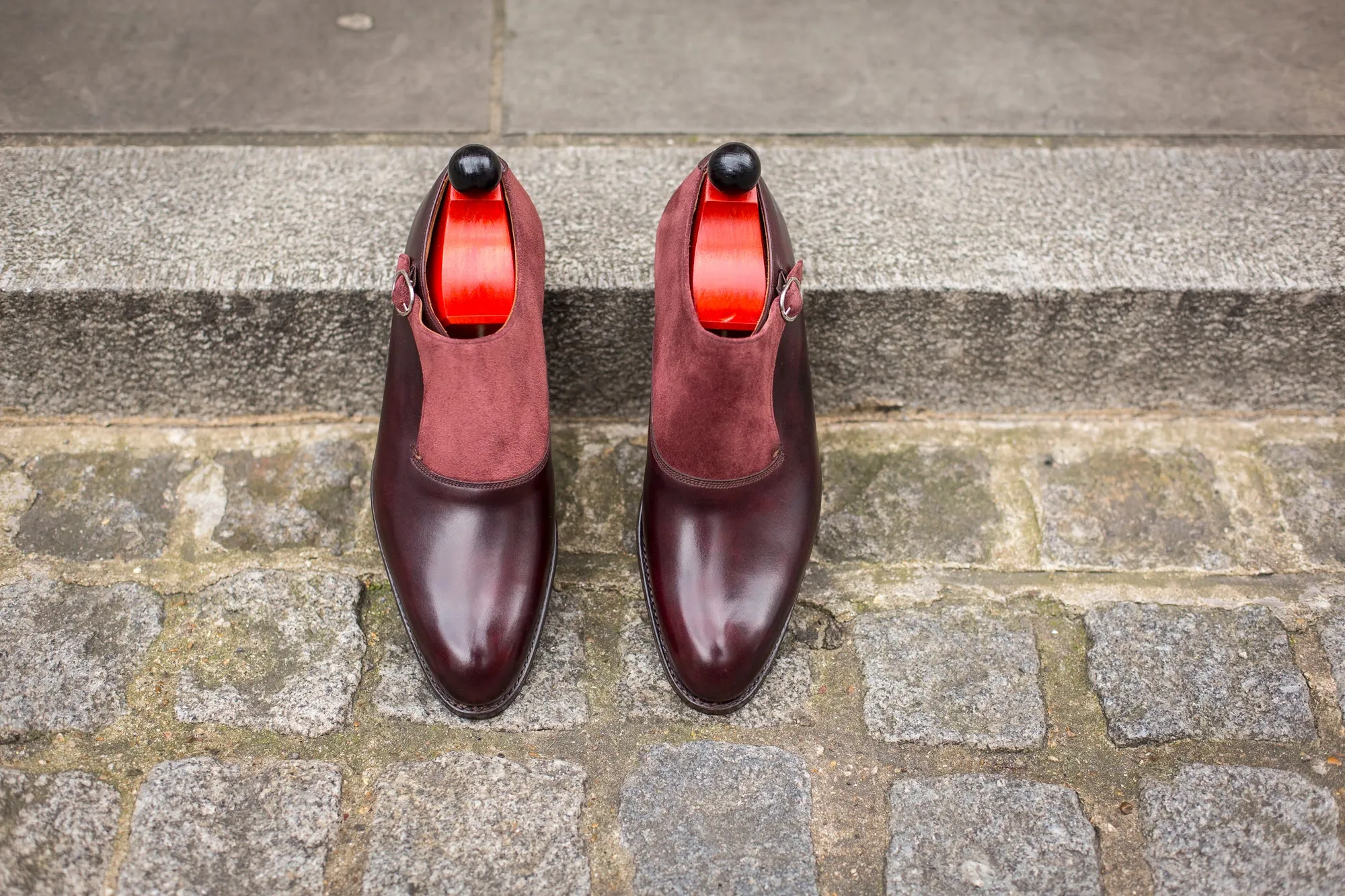 Madrona - MTO - Plum Museum Calf / Burgundy Suede - NGT Last - Single Leather Sole