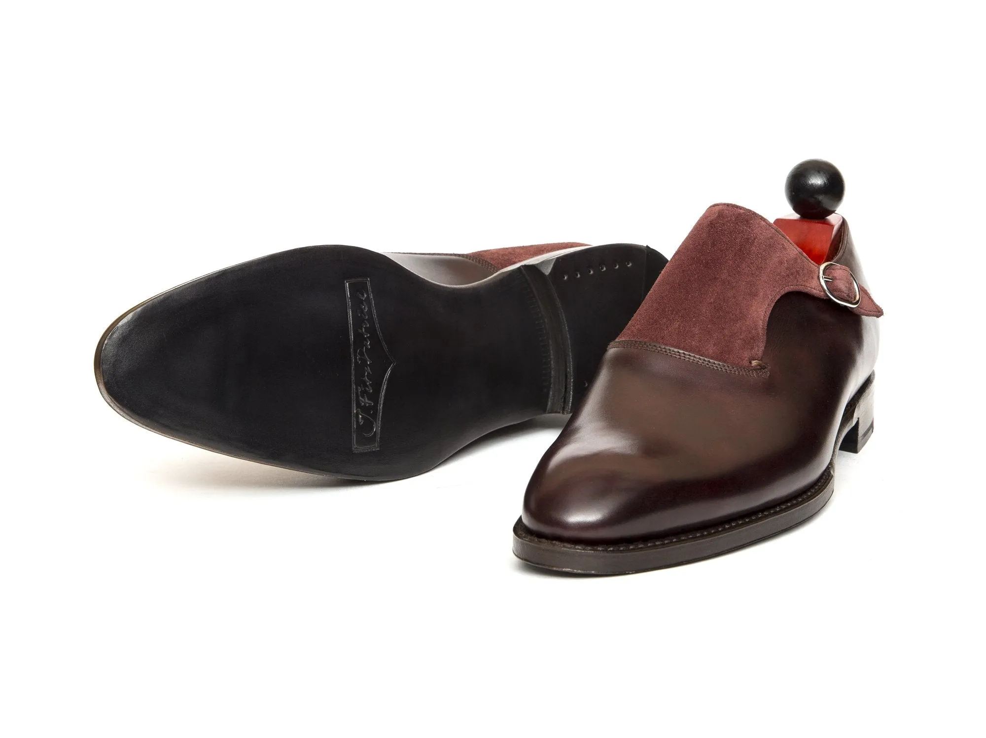 Madrona - MTO - Plum Museum Calf / Burgundy Suede - NGT Last - Single Leather Sole