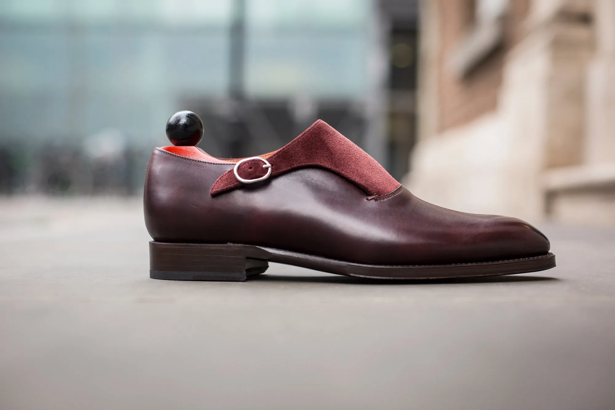 Madrona - MTO - Plum Museum Calf / Burgundy Suede - NGT Last - Single Leather Sole